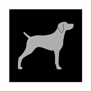 Weimaraner Silhouette Posters and Art